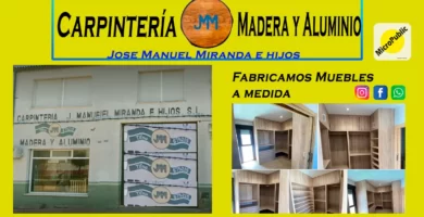 Carpintería de Madera y Aluminio José Manuel Miranda e Hijos en Montehermoso